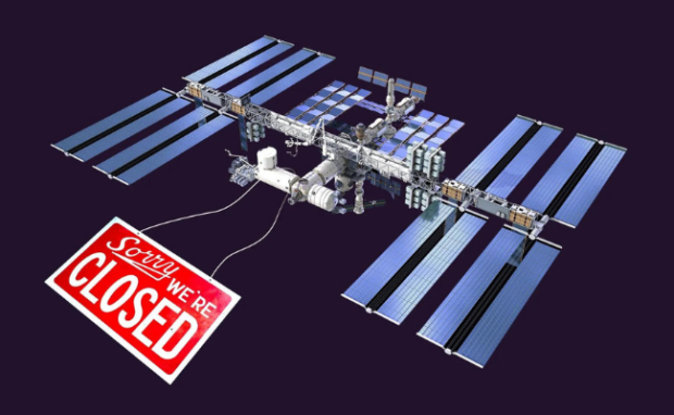 Illustration representing the latest ISS developments: astronauts, experiments, and space missions.