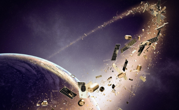 This represents space junk.