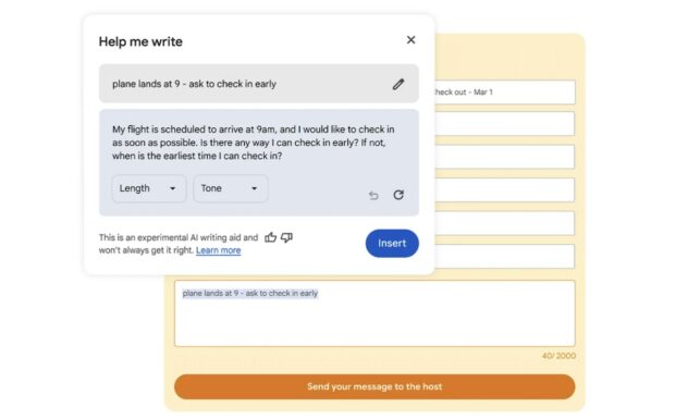 PHOTO: A sample use of “Help me write” STORY: Google ‘Help me write’ AI launches in the US