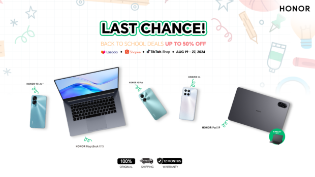 Last call for students: Get up to 50% off on select HONOR devices for your Back-to-School gadgets