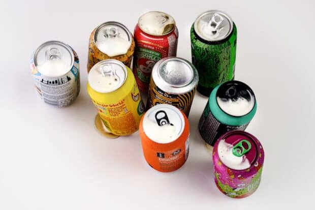 These represent sugary drinks.