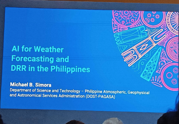 This is a slide from the AI weather forecasting talk at the APMCDRR 2024.