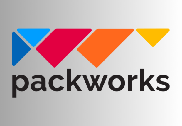 Ito ang logo ng Packworks.