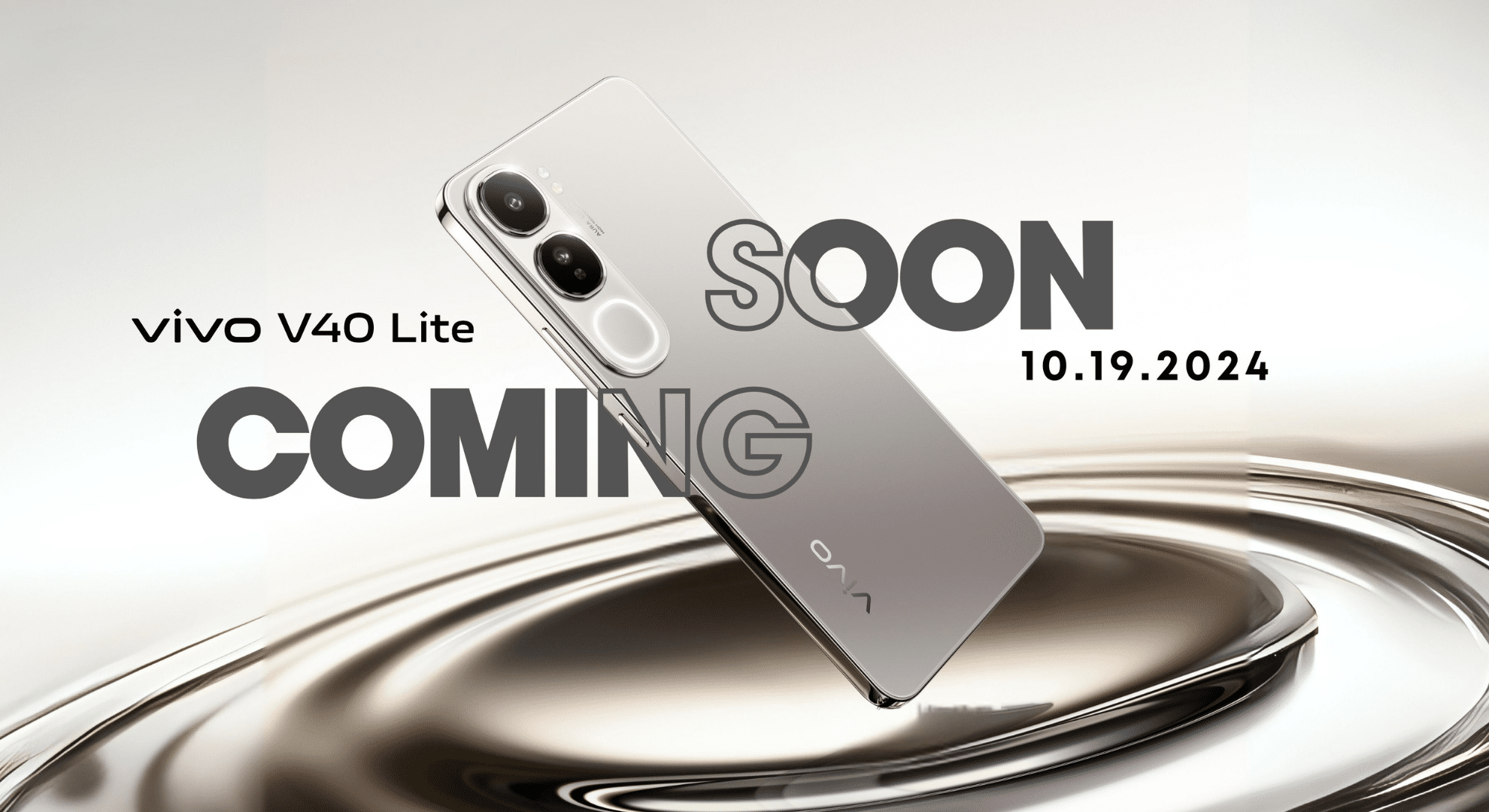 vivo V40 Lite is coming soon with stunning Titanium Silver finish