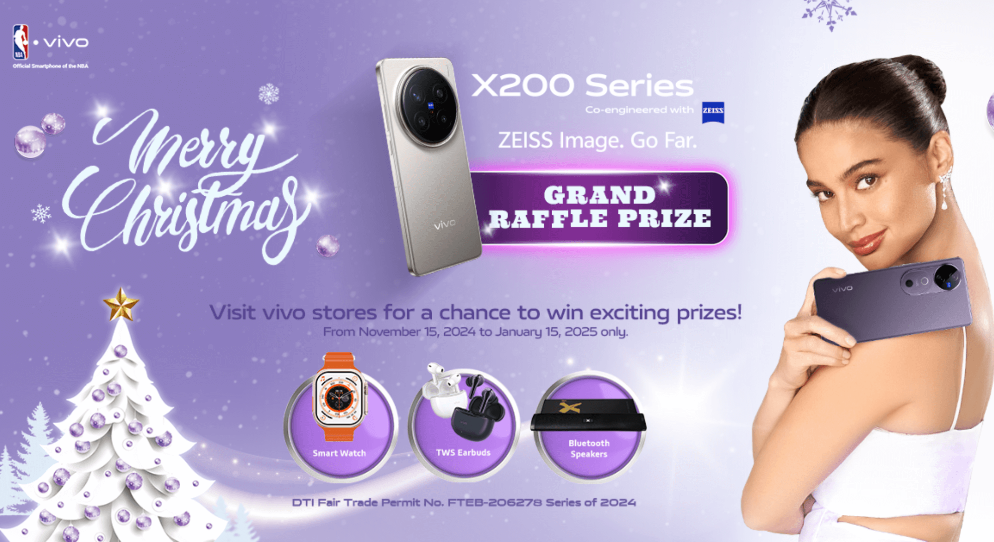 Join ‘Merry vivo Christmas’ raffle promo to win vivo X200 Pro