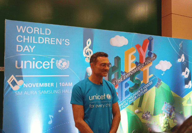 This is UNICEF Philippines Acting Representative Behzad Noubary