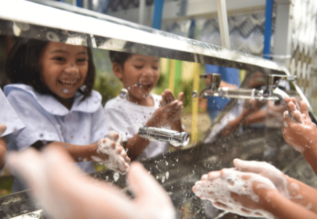 This is a photo from Capital One Philippines' week-long water tower deployment project.