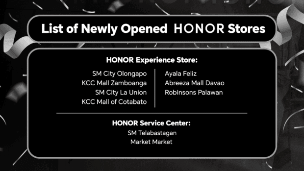 HONOR Philippines stores