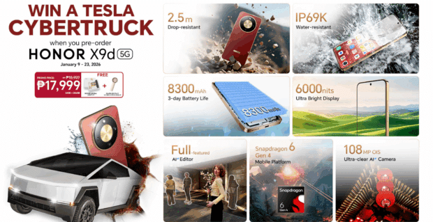 HONOR X9d 5G Tesla Cybertruck