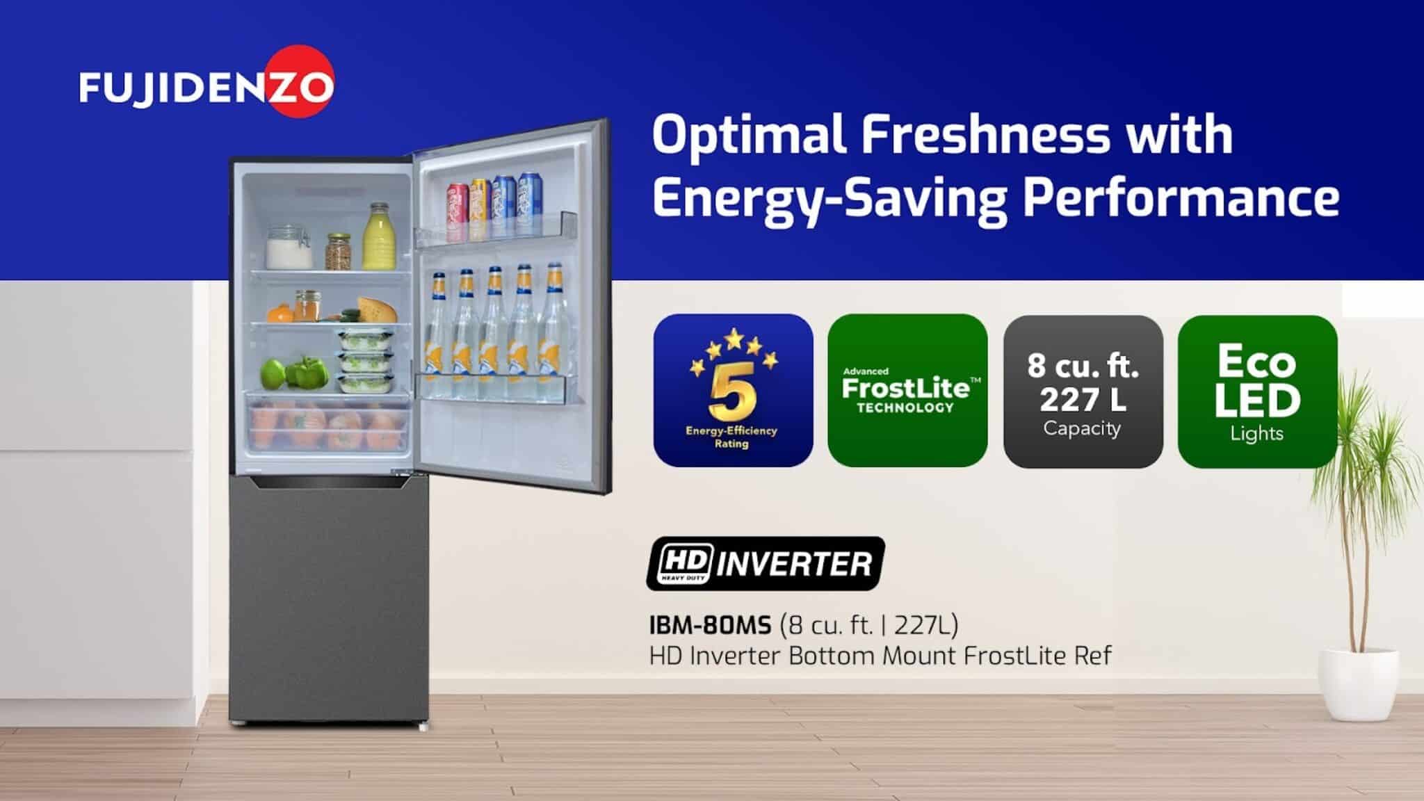 Direct cool or no-frost? Get 2-in-1 benefits with Fujidenzo FrostLite Ref