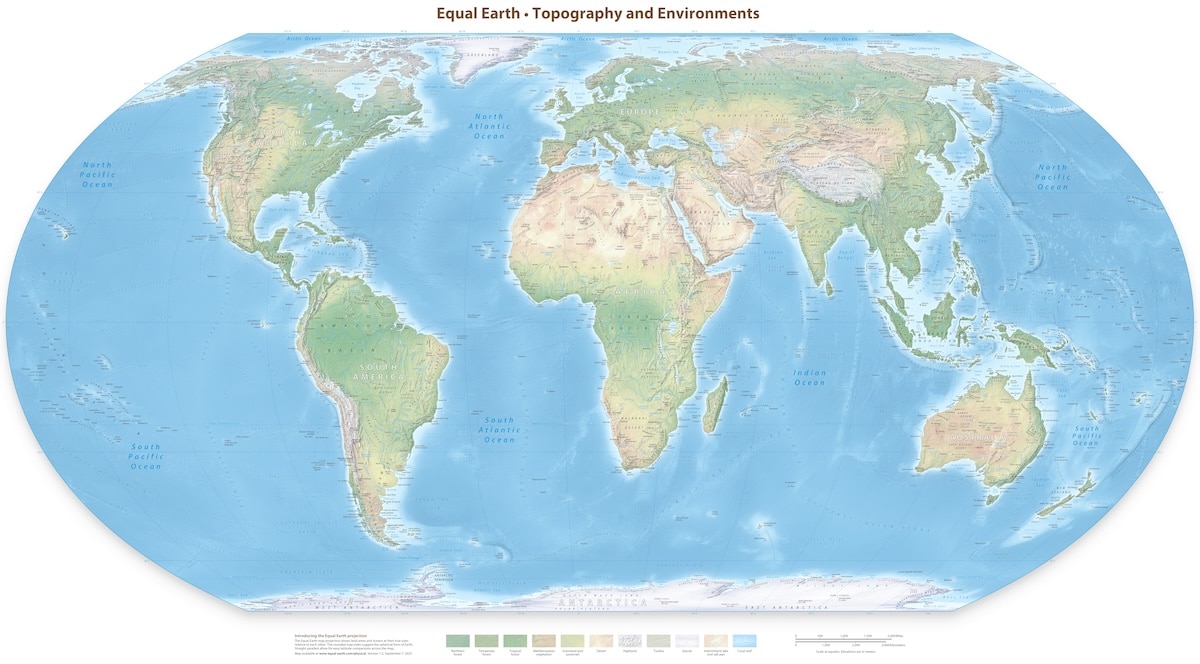 Why Africa looks smaller than it really is on Google Maps