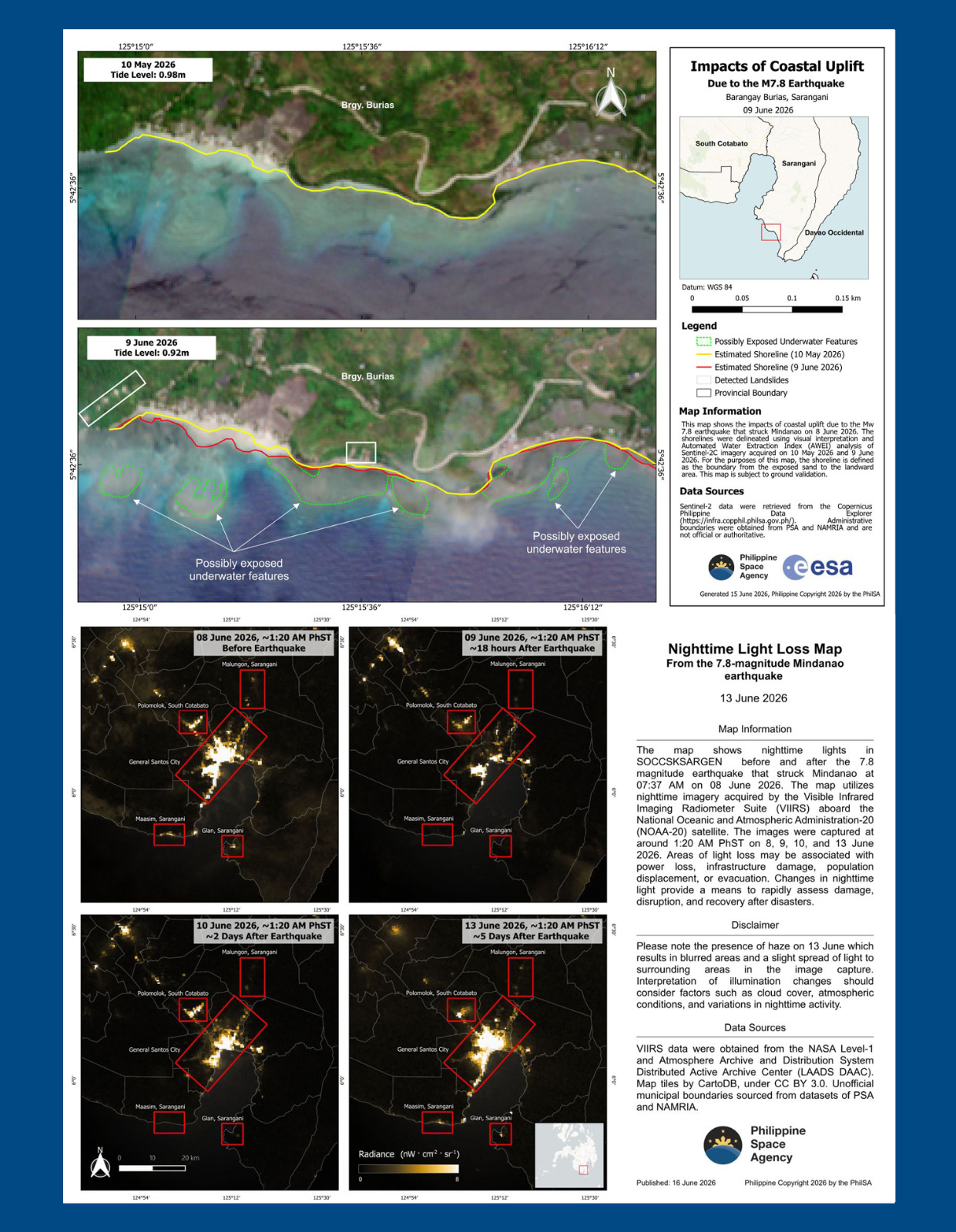 Nakakatulong ang satellite data sa pag-trace ng pinsala sa lindol sa Mindanao, pagbawi