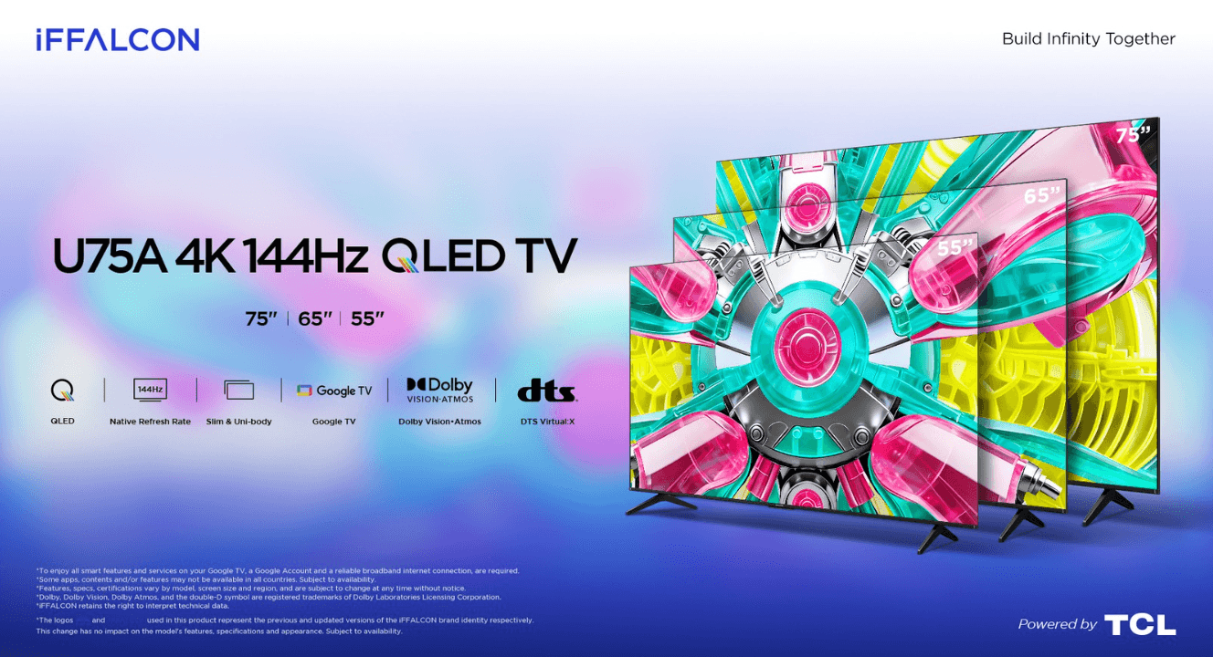 iFFALCON ‘Powered by TCL’ breaks through with its new U75A model