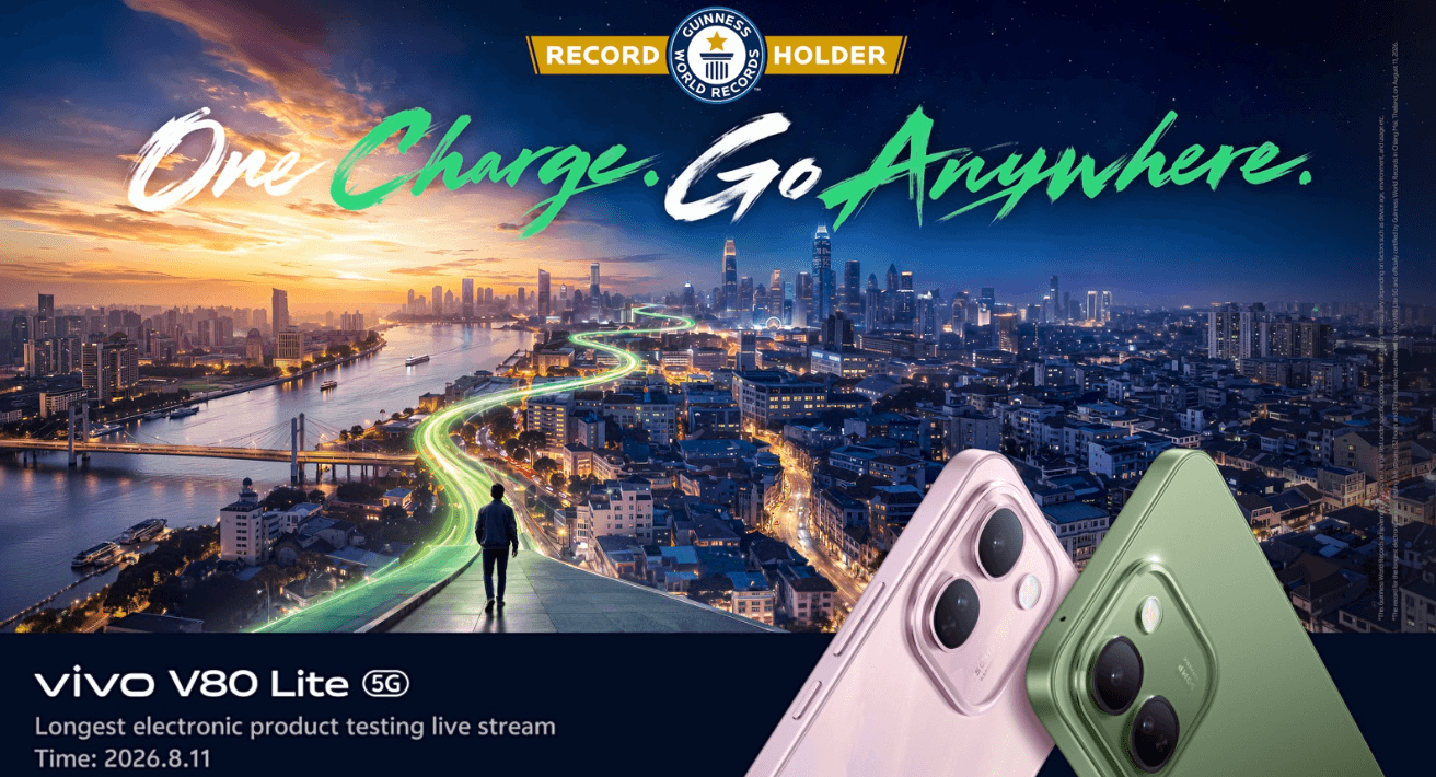 vivo V80 Lite sets world record with 32-hour livestream