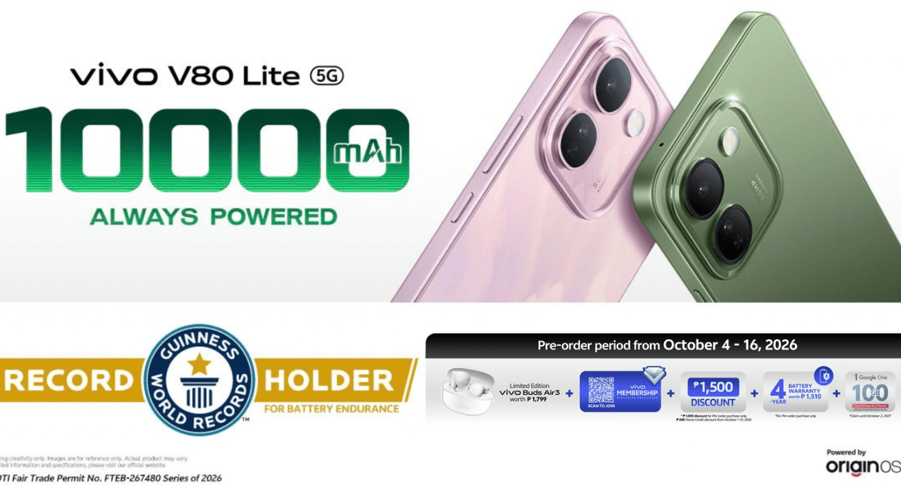 Photo: technology.inquirer.net Vivo V80 Lite Launches In The Philippines With 10000mAh Battery